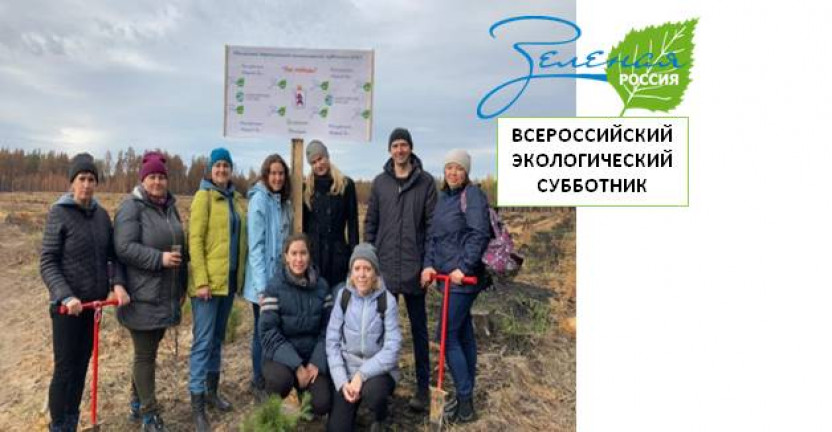 Сотрудники Маристата приняли участие в экологическом субботнике «Зеленая Россия»
